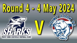 WRFL  Point Cook Centrals V Point Cook  Round 4 on 4 May 2024 at Windorah Way Reserve [upl. by Kendal]