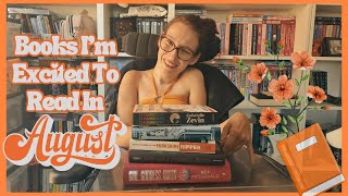 Books I’m Excited To Read In August 🧡📙 [upl. by Tcideneb]