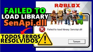 ERRO no ROBLOX Failed to load library SANSAPIDLL como RESOLVER passo a passo [upl. by Gisser791]