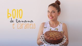 Bolo de banana e caramelo [upl. by Eirrehs]