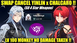 Swap Cancel Yinlin x Chalcaro VS Lv 100 Monkey NO DMG TAKEN  Hazard Zone  Tower of Adversity [upl. by Audry23]