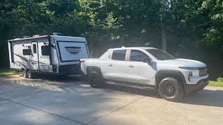 Silverado EV Towing Travel Trailer [upl. by Aniryt297]