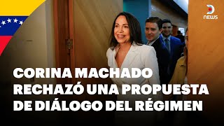 🇻🇪 Corina Machado rechazó una propuesta para discutir normas electorales  DNews [upl. by Corette360]