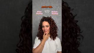 Apply gel before or after styling curlyhair curlyhairtutorial curlyhairtips [upl. by Judith301]