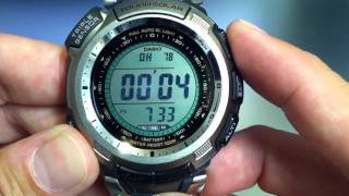 Casio Protrek PRG110T7V Solar Power Titanium Watch [upl. by Kessel853]