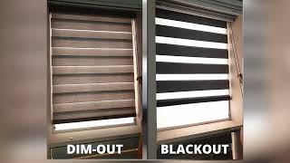 Korean Combi Blinds Blackout Vs Dimout [upl. by Trovillion]