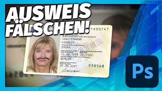 Ausweis Fälschen für Club legal  Photoshop Tütoriäll [upl. by Oren527]