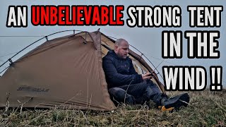 Tent camping in strong wind 3fultaiji1tent [upl. by Pope52]