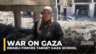 Israeli forces target Gaza schools leaving civilians without safe refuge [upl. by Acassej]