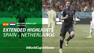 Spain 15 Netherlands  Extended Highlights  2014 FIFA World Cup [upl. by Eelrak]