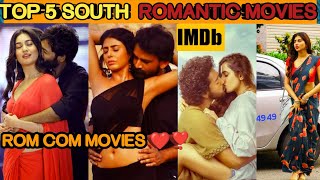 Top 5 South Indian romantic movies in hindi dubbed  Top 5 South Indian love story movies [upl. by Im]