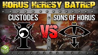 Custodes vs Sons of Horus Horus Heresy 20 Battle Report Ep 92 [upl. by Aihsekram]