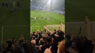 Oldham athletic fans v Tranmere fa cup 21124 oafc oldhamathletic footballchants facup trfc [upl. by Ainer]