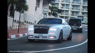 RollsRoyce Mansory Wraith Series II driving in Monaco [upl. by Adai136]