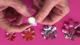 How To Make A Soda Can Flower Using Aleenes Tacky Dot Singles [upl. by Afnin140]