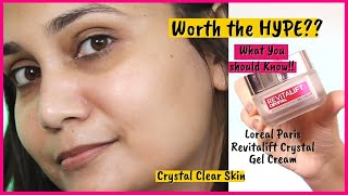 NEW LOréal Paris Revitalift Crystal Gel Cream for Crystal Clear Skin  Honest Review  Worth it [upl. by Iline]