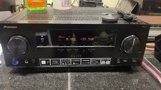 Pioneer Elite VSX 70 7 2 Ch 550W Receiver w Remote Mic Instructions Tested 1 [upl. by Dlaniger]