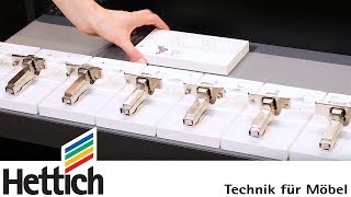 Intermat hinge series technical briefing by Hettich [upl. by Ecyal]