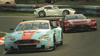 GT7  World Touring Car 800 Nürburgring Endurance  Aston Martin DBR9 GT1 10 No Stop Strategy [upl. by Wooster]