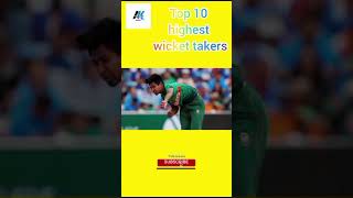 TOP 10 Highest wicket takers  cricket cricketfever t20cricket cricketlover ipl asiacup2022 [upl. by Nylarat723]