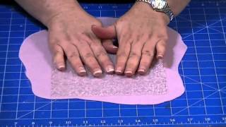 How to Emboss Fondant [upl. by Dazhehs]