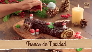 Tronco de Navidad  Recetas Nestlé Postres [upl. by Asreht]