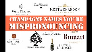 How to Pronounce 60 CHAMPAGNE Brands CORRECTLY French Pronunciation [upl. by Godfry]