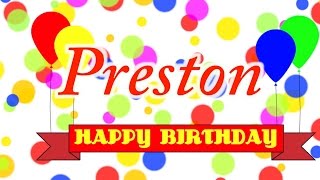 Happy Birthday Preston Song [upl. by Alrats]