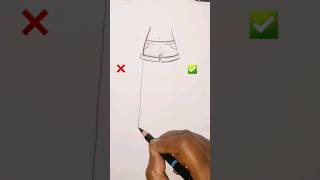 How to draw slim anime leg 😱✍ shorts drawing [upl. by Bozuwa]