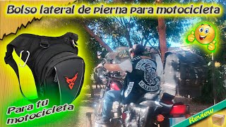 Bolso lateral de pierna para motocicleta [upl. by Nile]