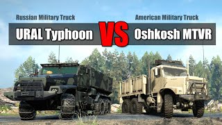 Snowrunner Mods Ural Typhoon vs Oshkosh MTVR [upl. by Names606]