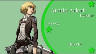 Armin Arlert  twixtor s1  s3 [upl. by Fidole]