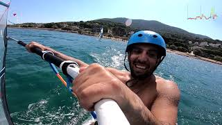 Windsurfing in Greece JP XCite 145 vs Fanatic Falcon 115 [upl. by Niasuh]