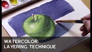 Watercolor Layering Technique [upl. by Guillema]