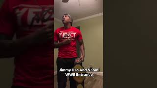 doing Jimmy Uso amp Naomi WWE Entrance wweentrance wwemusic defrebel wwesuperstar [upl. by Admana]