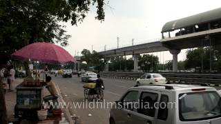 Road outside the Chattarpur Metro [upl. by Disini725]