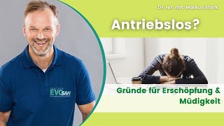 ANTRIEBSLOS 🥱 Warum bin ich so erschöpft   Dr rer nat Markus Stark [upl. by Ellatsyrc]