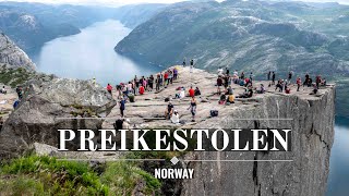 Preikestolen Pulpit Rock  Norway Road Trip Highlights [upl. by Ayiotal]