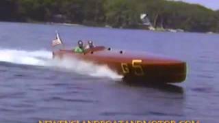 Baby Bootlegger a 1920s Mahogany Speedboat on Lake Winnipesaukee 1988 [upl. by Salangi161]