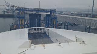 Onboard Stena Superfast VII preparing to leave Belfast 2nd Nov 2024 ii [upl. by Ailadgim]