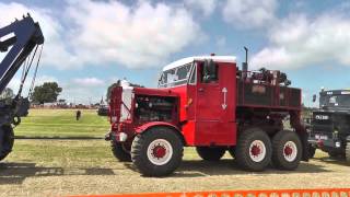 Scammell truck pulling a massive 325 tons  Banbury Rally Bloxham 2013 [upl. by Enajiram]