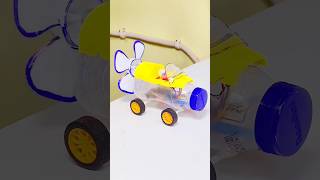 Bottle car Powered by DC Motor  How To Make a bottle car with DC motor Making Mini bottle Fan car [upl. by Bowlds]