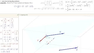 produit scalaire dans lespace  Term S [upl. by Christi440]