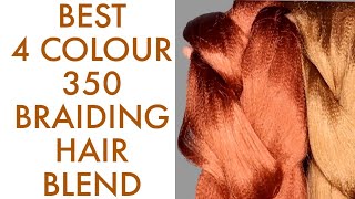 BEST GINGER 350 BRAIDING HAIR COLOUR MIX FOR LIGHT AND DARK SKINED GIRLS  GINGER KNOTLESS BRAIDS [upl. by Violeta]