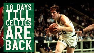 18 days till Celtics are back 18 Dave Cowens with one of the greatest dives for loose ball ever [upl. by Sherrard195]