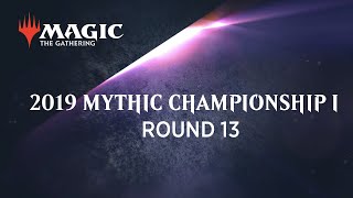 2019 Mythic Championship I  Round 13 Standard William Jensen vs Alex Majlaton [upl. by Nosaj24]