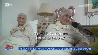 Le gemelle centenarie  La Vita in Diretta  31012023 [upl. by Atniuq]