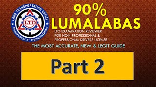 Part 2 Non Professional amp Professional Drivers license Reviewer [upl. by Ahsienak]