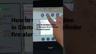 How to set date amp time in Siemens XLS firefinder fire alarm panel [upl. by Nayab268]