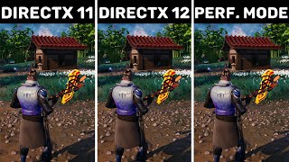 Fortnite Chapter 4 Season 4  DirectX 11 vs DirectX 12 vs Performance Mode  FPS Boost [upl. by Katheryn146]